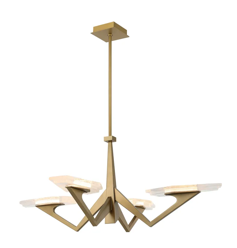 Down the Wrong Path 4 Light Pendant - Brass Kisser — Varaluz Lighting LED Landscape Lights  
