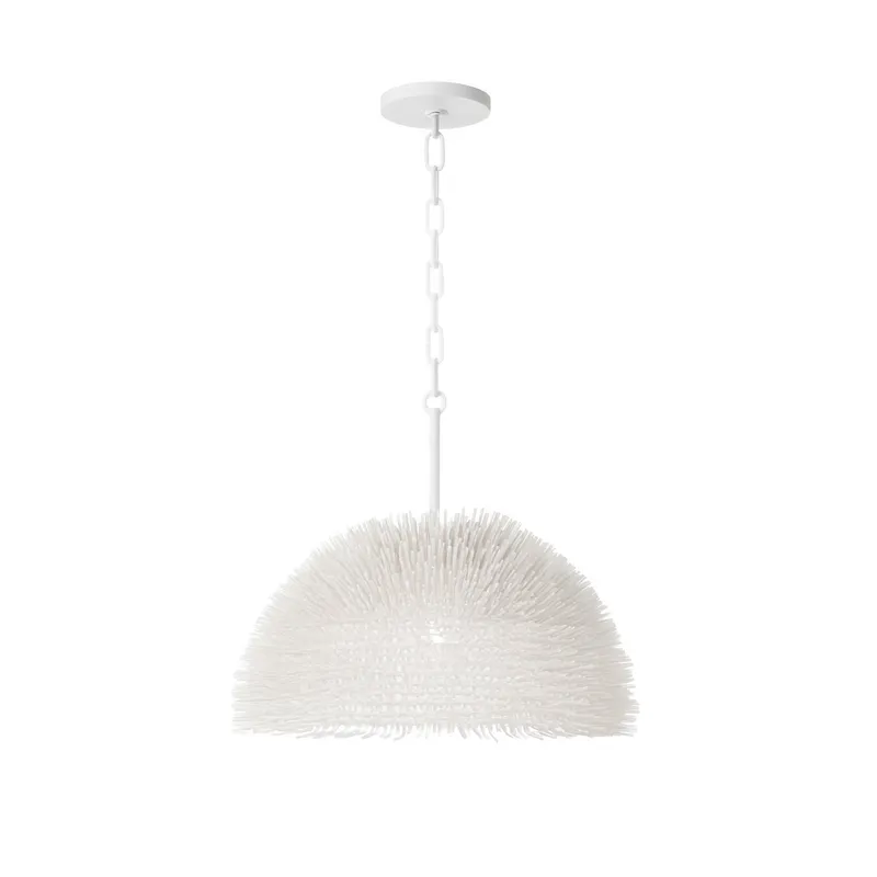Urchin 1 Light Dome Pendant - White — Varaluz Lighting LED Landscape Lights  