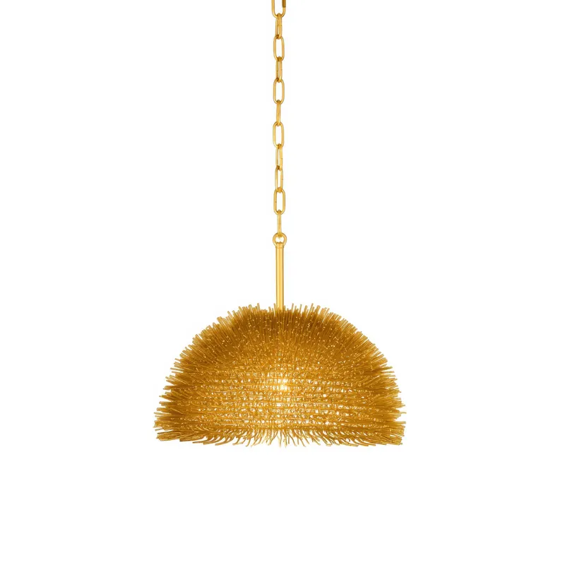 Urchin 1 Light Dome Pendant - Gold — Varaluz Lighting LED Landscape Lights  