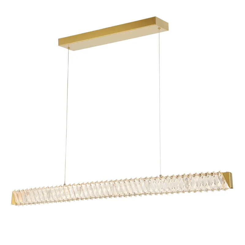 Golden Ratio 43 in LED Crystal Linear Pendant — Varaluz Lighting LED Linear Lights  