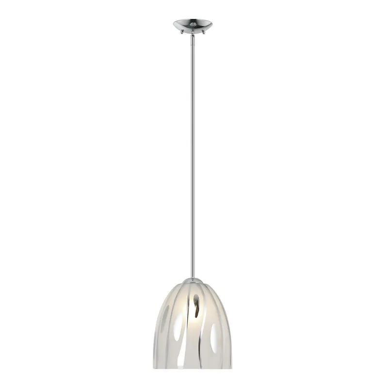 Chroman Empire 1 Light 10 in Bell Pendant - Chrome — Varaluz Lighting LED Landscape Lights  