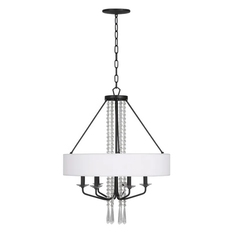 Barcelona 6 Light Pendant w/Shade - Onyx — Varaluz Lighting LED Landscape Lights  