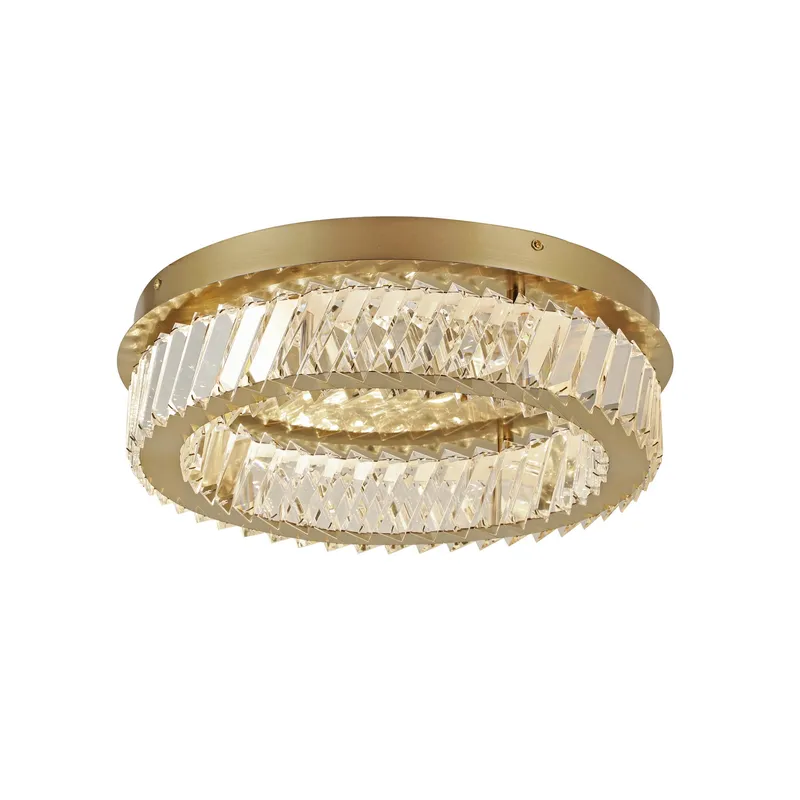 Golden Ratio 16 inch LED Crystal Flush Mount — Varaluz Lighting LED Post Top Lights  