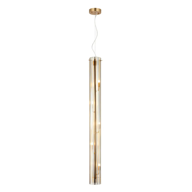 Chroman Empire 5 Light Tall Cylinder Pendant - Gold — Varaluz Lighting LED Landscape Lights  