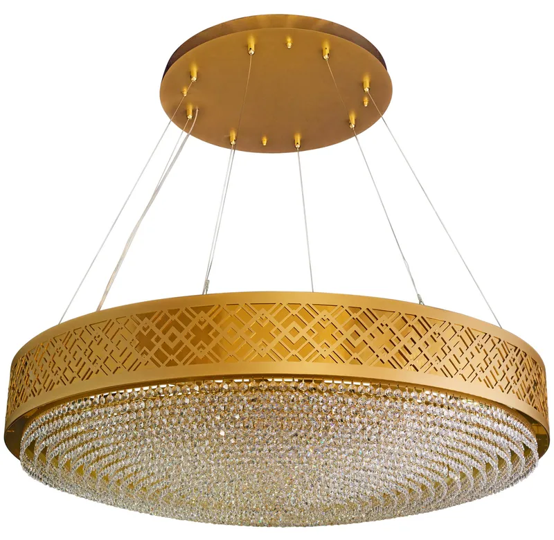 Gilded Stage 16 Light Dimmable Pendant Chandelier — Varaluz Lighting LED Landscape Lights  