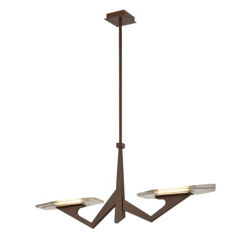 Down the Wrong Path 2 Light Medium Linear - Brontourage — Varaluz Lighting LED Linear Lights  