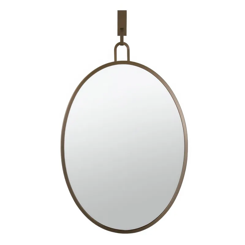 Stopwatch 22x30 Oval Powder Room Mirror - Bronze — Varaluz Lighting LED Wall Lights  