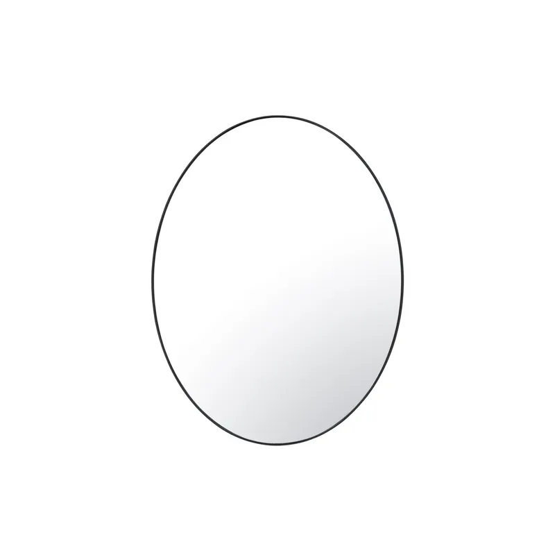 Tablet 22 x 30 Oval Mirror - Black — Varaluz Lighting LED Wall Lights  
