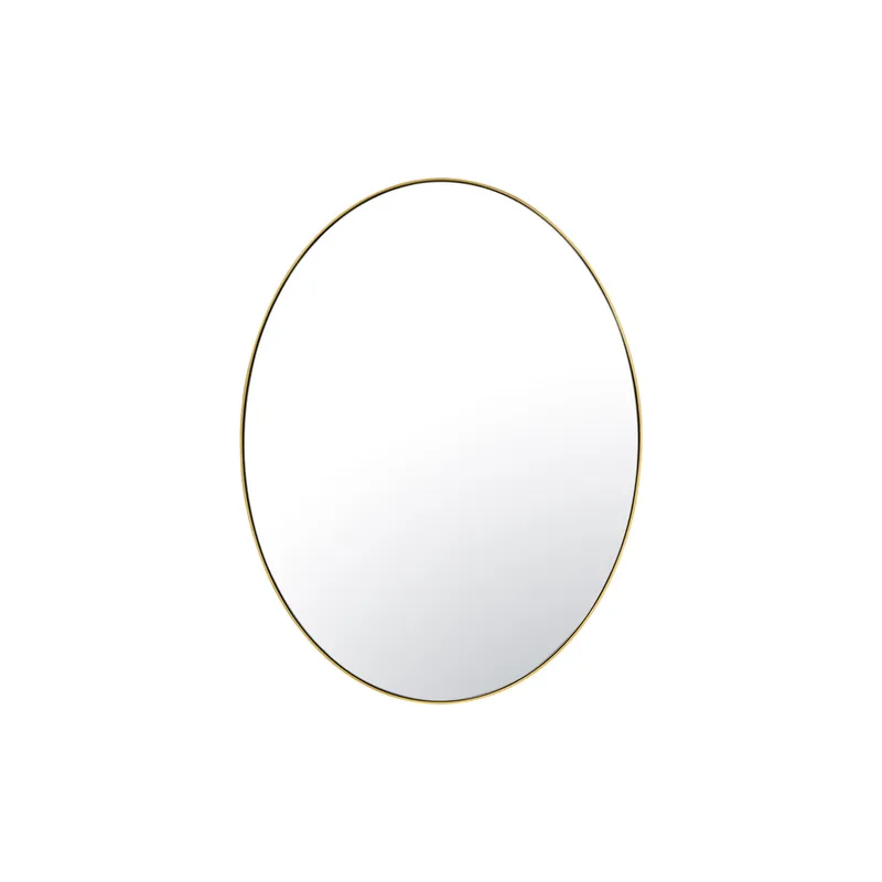Tablet 22 x 30 Oval Mirror - Gold — Varaluz Lighting LED Wall Lights  