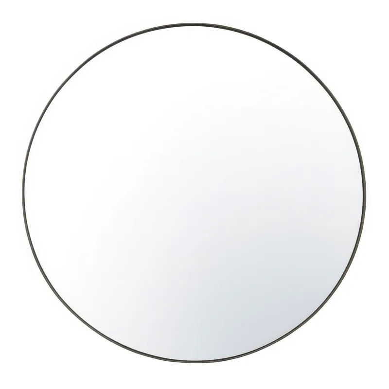 Tablet 40-in Round Wall Mirror - Bronze — Varaluz Lighting LED Wall Lights  