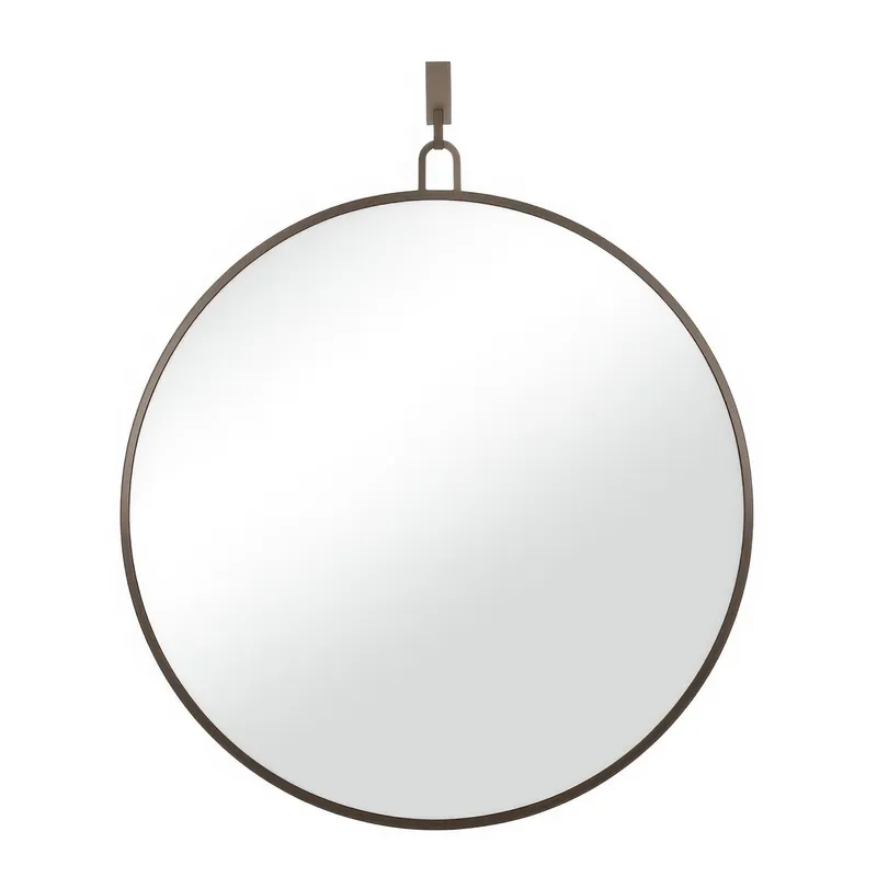 Stopwatch 40-in Round Mirror - Bronze — Varaluz Lighting LED Wall Lights  