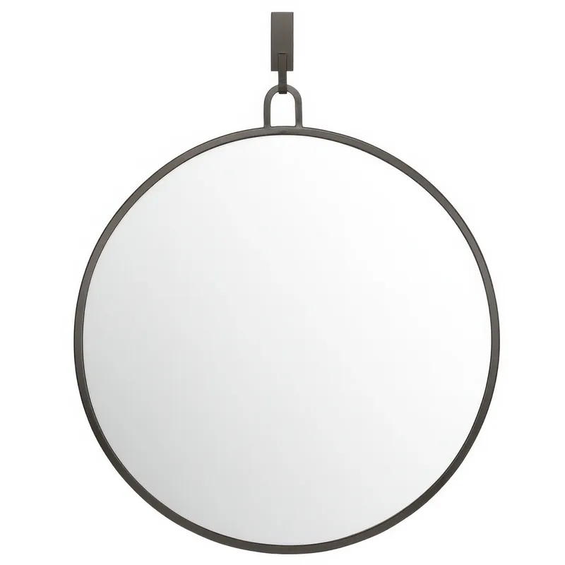 Stopwatch 30-in Round Accent Mirror - Bronze — Varaluz Lighting LED Wall Lights  