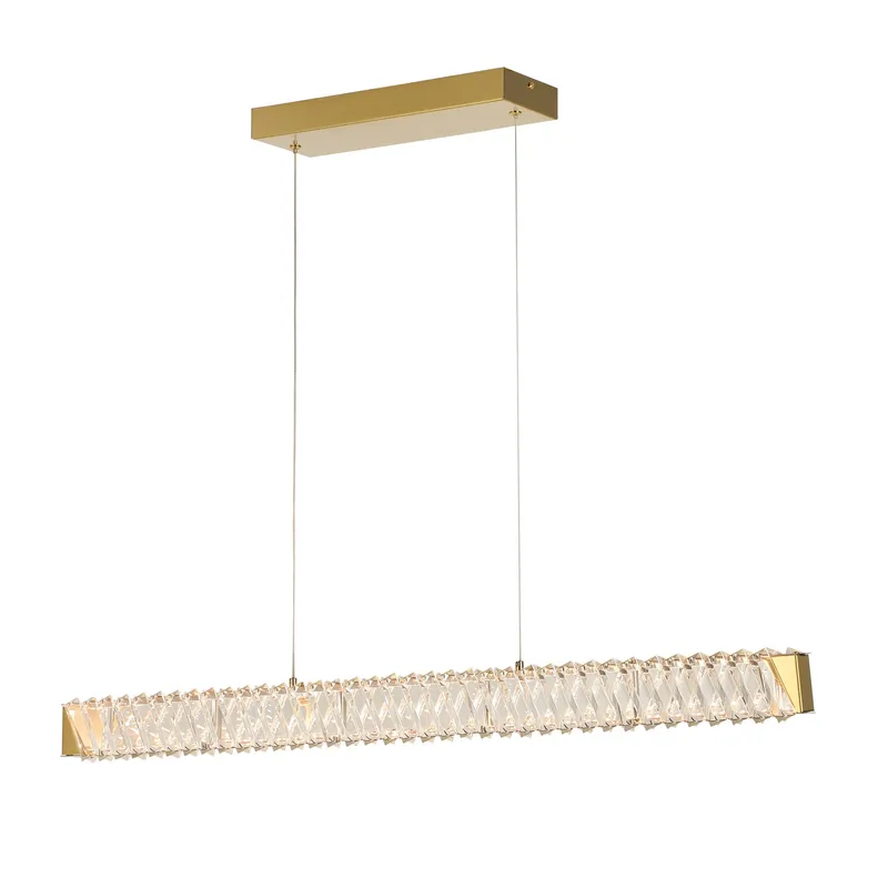 Golden Ratio 37 in LED Crystal Linear Pendant — Varaluz Lighting LED Linear Lights  
