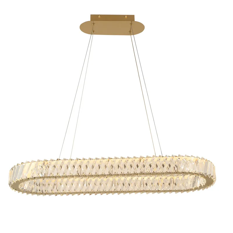 Golden Ratio 33 in Oval LED Crustal Pendant — Varaluz Lighting LED Landscape Lights  
