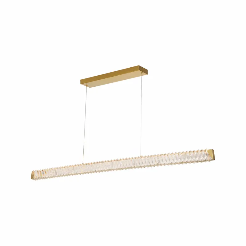 Golden Ratio 59 in LED Crystal Linear Pendant — Varaluz Lighting LED Linear Lights  