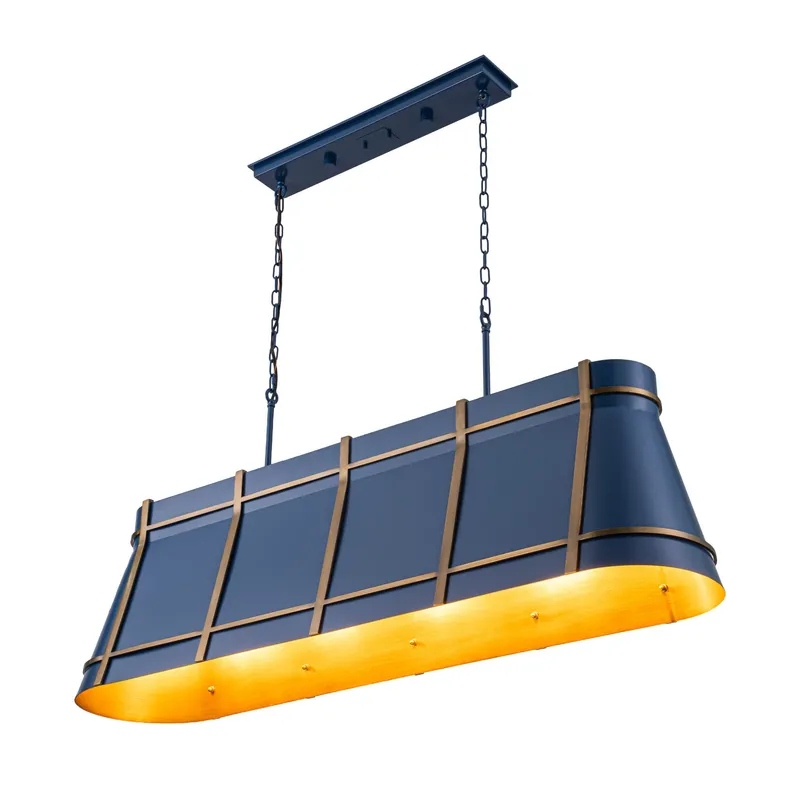 Brasserie 5 Light Linear - French Blue/Heritage Bronze — Varaluz Lighting LED Linear Lights  