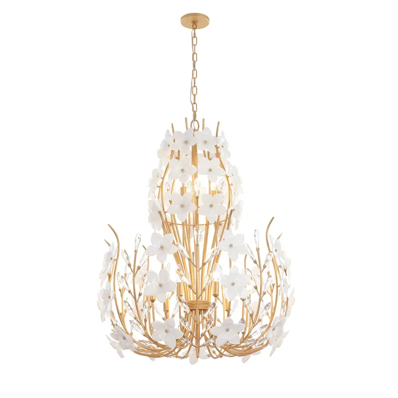 Petal Court 9+3 Light Chandelier — Varaluz Lighting LED Landscape Lights  