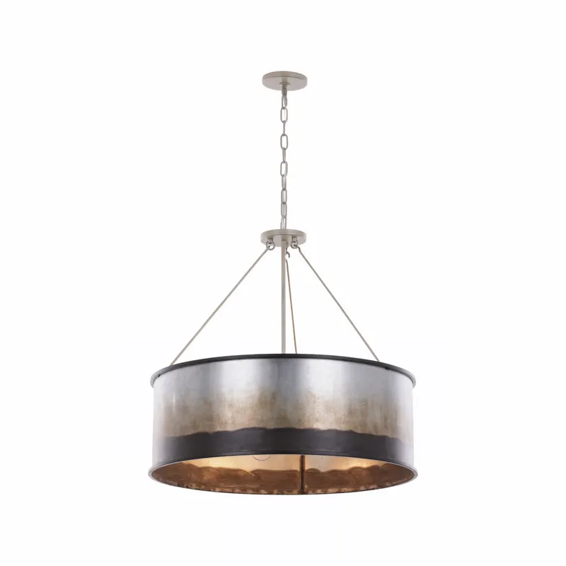 Cannery 5 Light Pendant - Ombre Galvanized — Varaluz Lighting LED Landscape Lights  