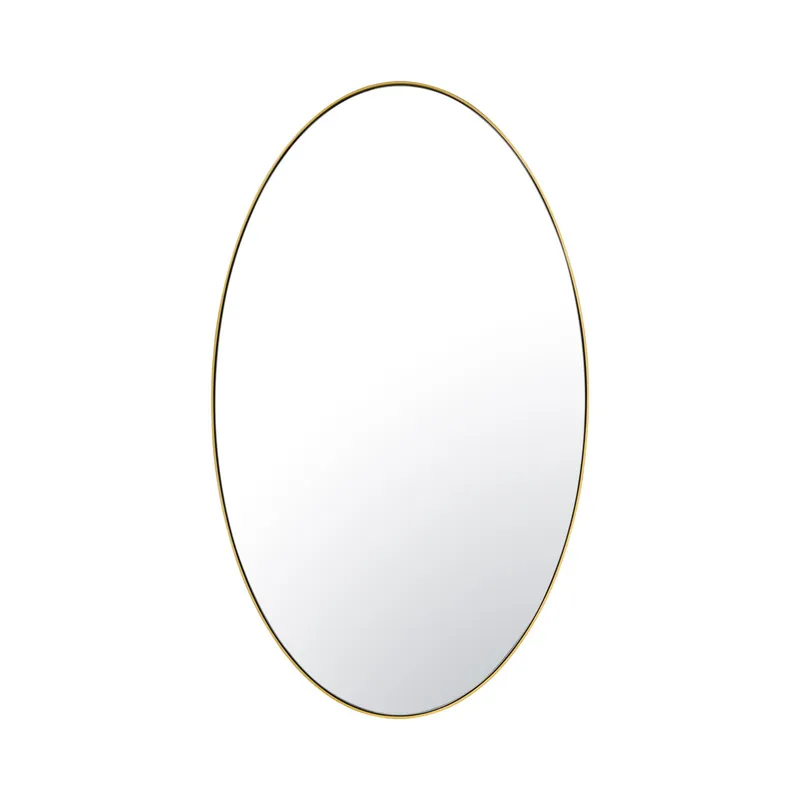Tablet 24 x 40 Oval Mirror - Gold — Varaluz Lighting LED Wall Lights  