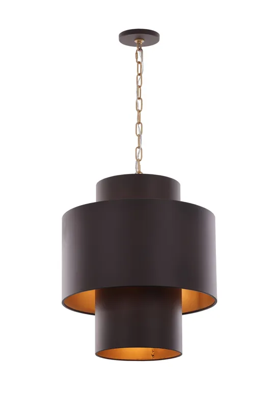Cannery 4 Light Tall Pendant - Dark Bronze & French Gold — Varaluz Lighting LED Landscape Lights  