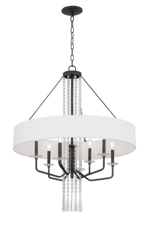 Barcelona 9 Light Pendant w/Shade - Onyx — Varaluz Lighting LED Landscape Lights  