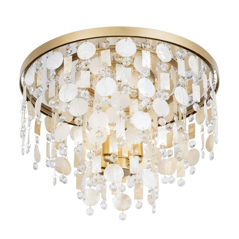 Kalani 4 Light Semi-Flush - French Gold — Varaluz Lighting LED Post Top Lights  