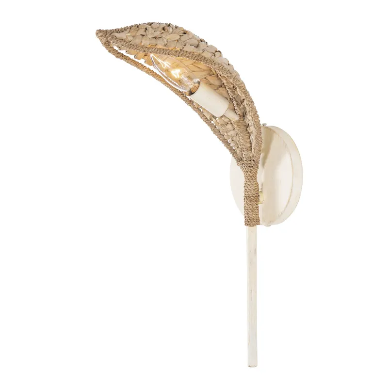 Century Palm 1 Light Sconce - Country White — Varaluz Lighting LED Smart & Connected Lighting  