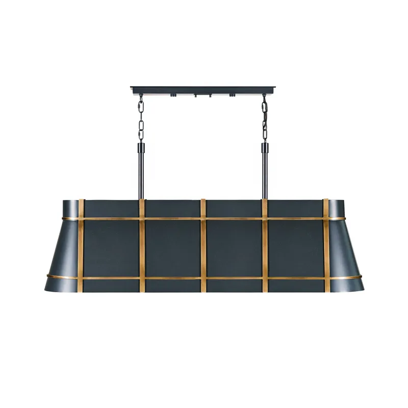 Brasserie 5 Light Linear - Blackened Zinc/Heritage Bronze — Varaluz Lighting LED Linear Lights  