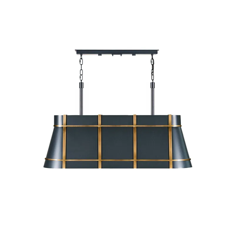 Brasserie 4 Light Linear - Blackened Zinc/Heritage Bronze — Varaluz Lighting LED Linear Lights  