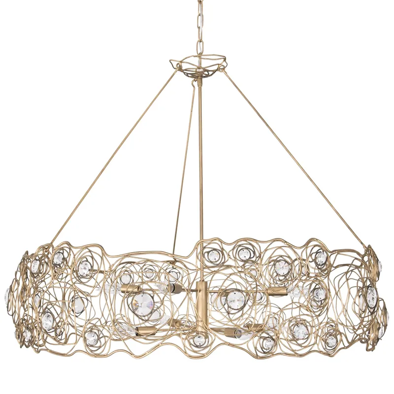 Ethereal Rose 8 Light Chandelier - Havana Gold Ombre — Varaluz Lighting LED Landscape Lights  