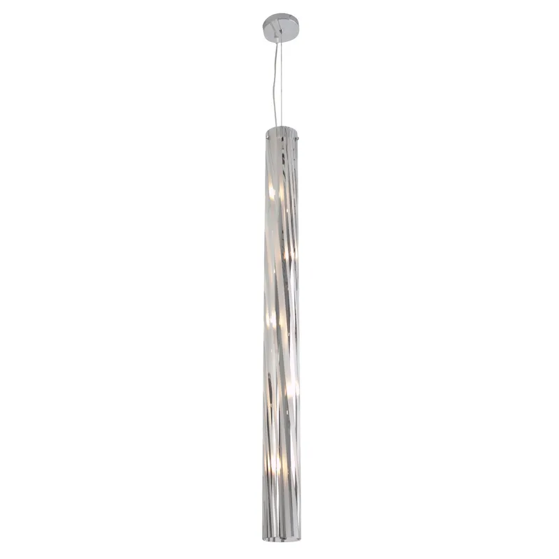 Chroman Empire 5 Light Tall Cylinder Pendant - Chrome — Varaluz Lighting LED Landscape Lights  