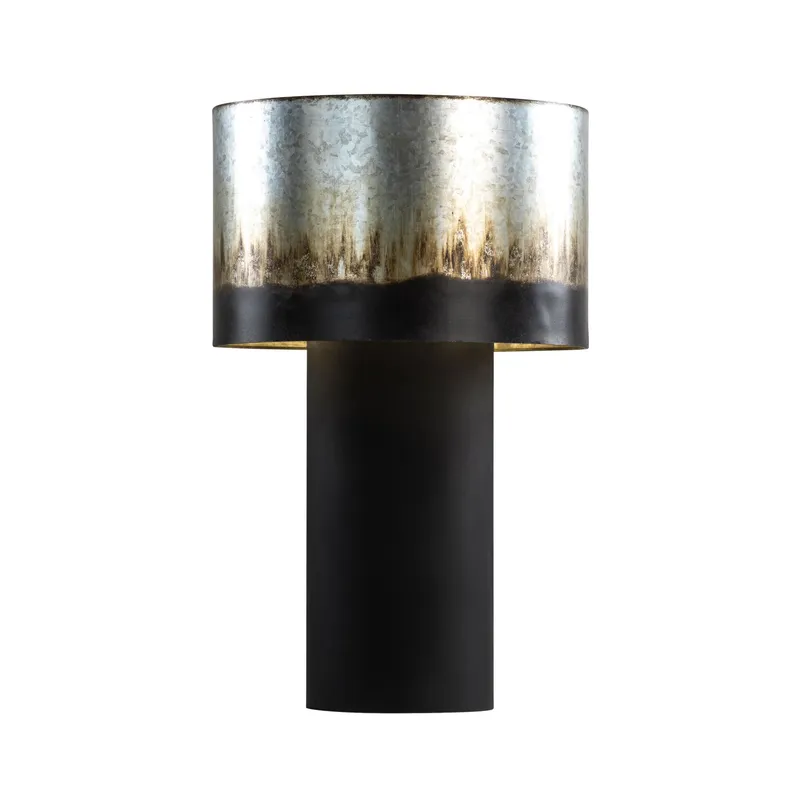 Cannery 2 Light Table Lamp - Ombre Galvanized — Varaluz Lighting LED Temporary & Work Lights  
