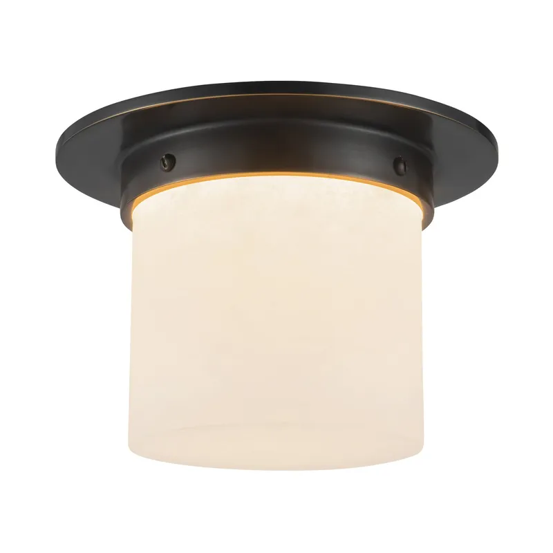Mineral 5-in (8-in Dia.) Flush Mount — Kuzco Lighting LED Post Top Lights  