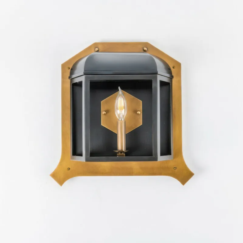 Gaslighter 1 Light Sconce - Blackened Zinc/Heritage Bronze — Varaluz Lighting LED Smart & Connected Lighting  