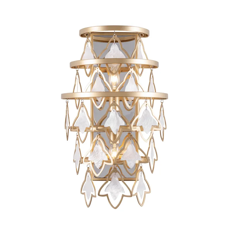 Fleur 2 Light   Sconce - French Gold — Varaluz Lighting LED Smart & Connected Lighting  