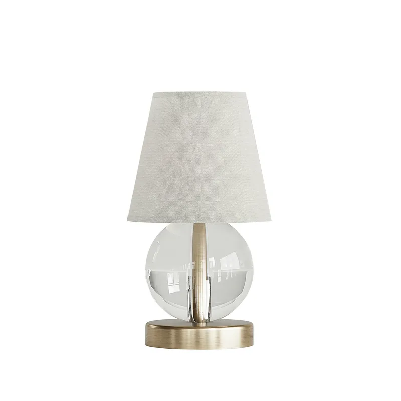 Mona & Lisa 1 Light Spherical Crystal Table Lamp - Antique Bronze — Varaluz Lighting LED Temporary & Work Lights  