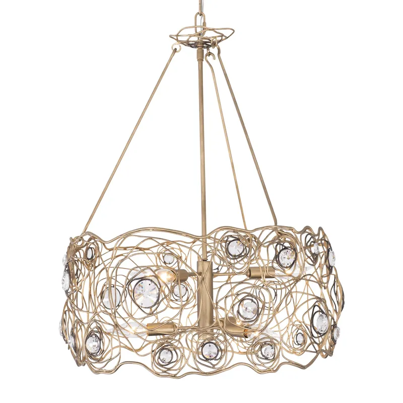 Ethereal Rose 6 Light Chandelier - Havana Gold Ombre — Varaluz Lighting LED Landscape Lights  