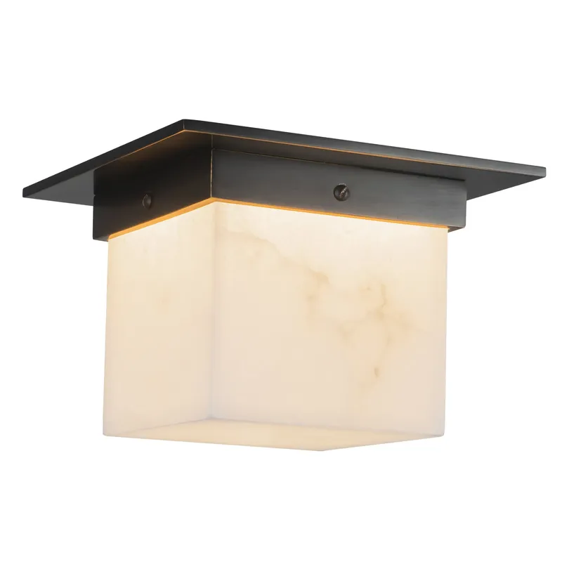 Mineral 5-in (8-in Width) Flush Mount — Kuzco Lighting LED Post Top Lights  