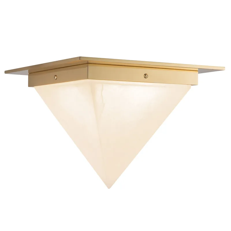Mineral 9-in (11-in Width) Flush Mount — Kuzco Lighting LED Post Top Lights  