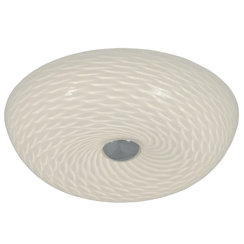 Swirled 2 Light Small Flush Mount - French Feather — Varaluz Lighting LED Post Top Lights  