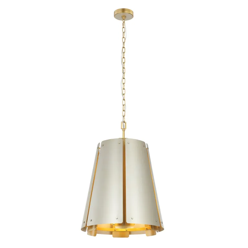 Peep Show 6 Light Foyer - Sunwashed Silver/Brushed Sienna — Varaluz Lighting LED Landscape Lights  