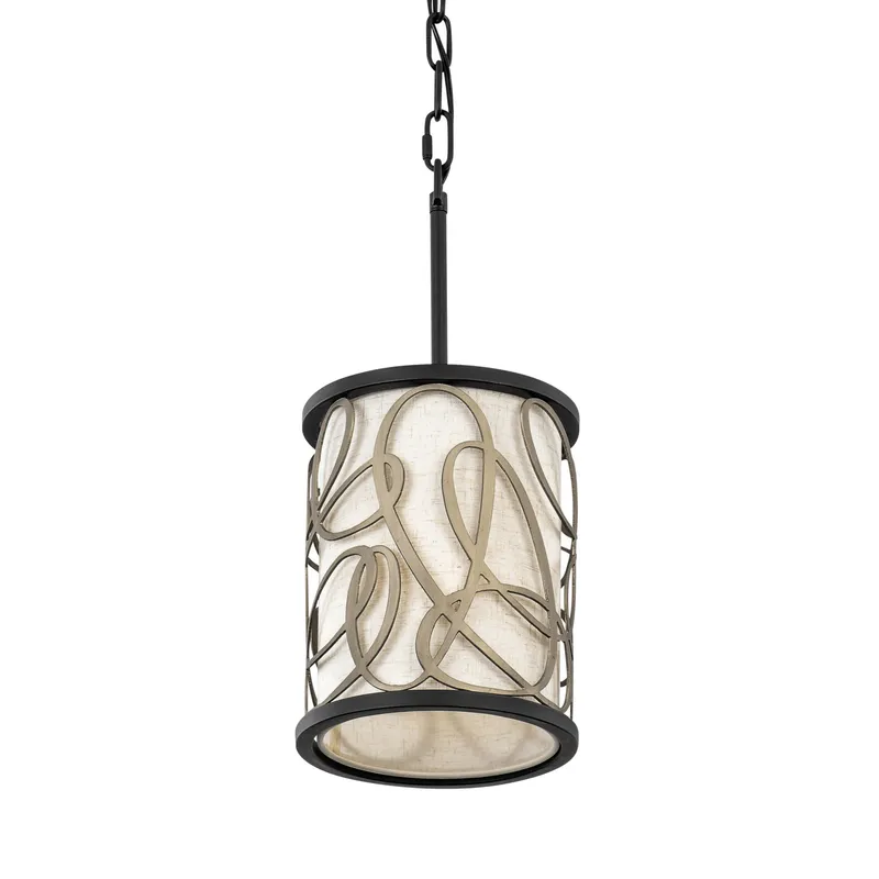 Scribble 1 Light Mini Pendant - Matte Black/Artifact — Varaluz Lighting LED Landscape Lights  