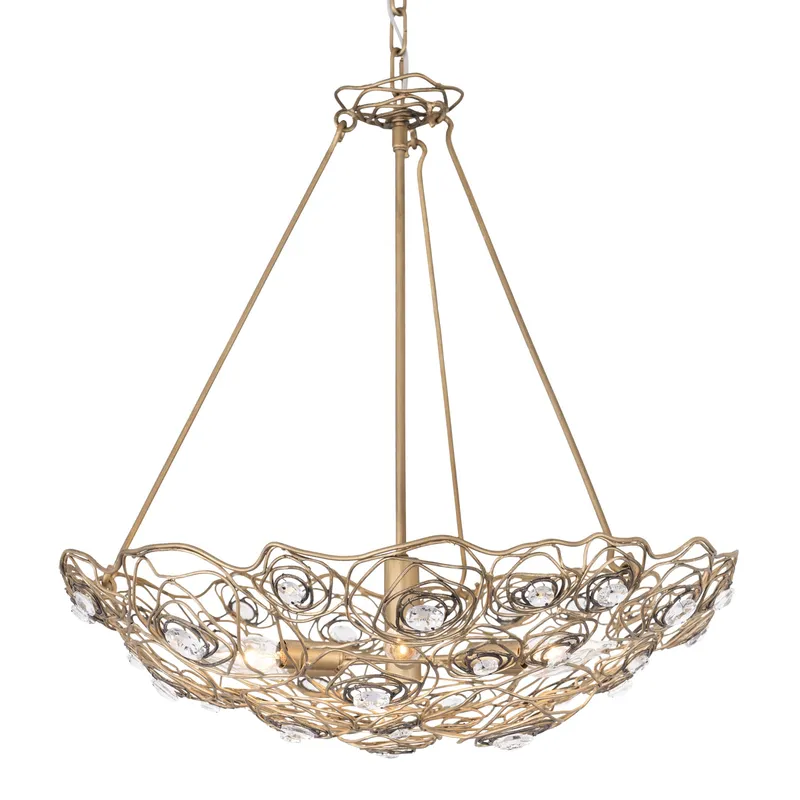 Ethereal Rose 6 Light Inverted Pendant - Havana Gold Ombre — Varaluz Lighting LED Landscape Lights  