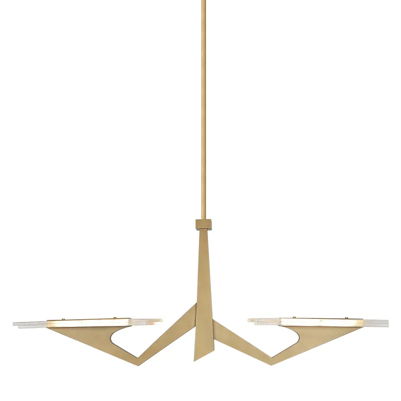 Down the Wrong Path 2 Light Medium Linear - Brass Kisser — Varaluz Lighting LED Linear Lights  