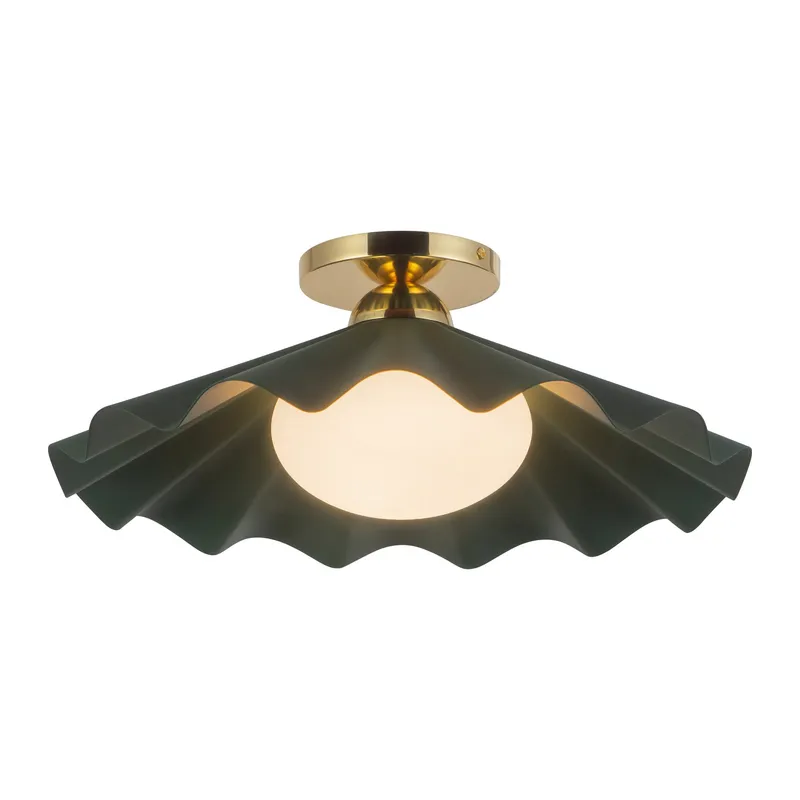 Furrow 16-in Semi-Flush Mount — Kuzco Lighting LED Post Top Lights  