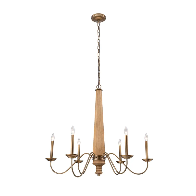 Dinner at 6 Light Chandelier - Heritage Bronze — Varaluz Lighting LED Landscape Lights  