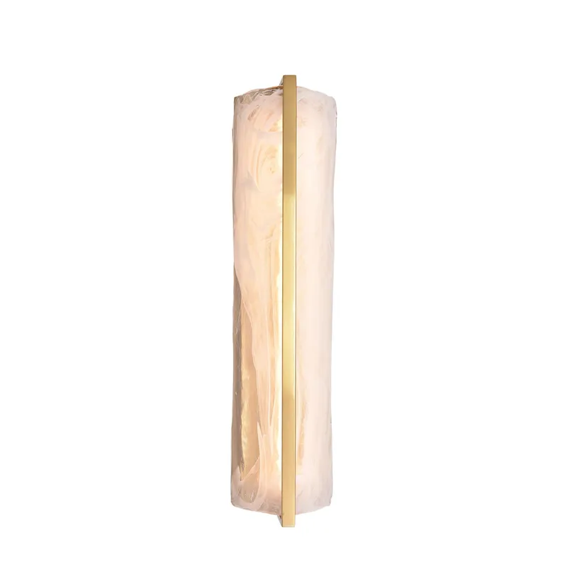 Mingle 1 Light Tall Sconce - Satin Brass — Varaluz Lighting LED Smart & Connected Lighting  