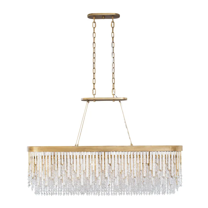 Lafayette 6 Light Linear Pendant - Havana Gold — Varaluz Lighting LED Linear Lights  