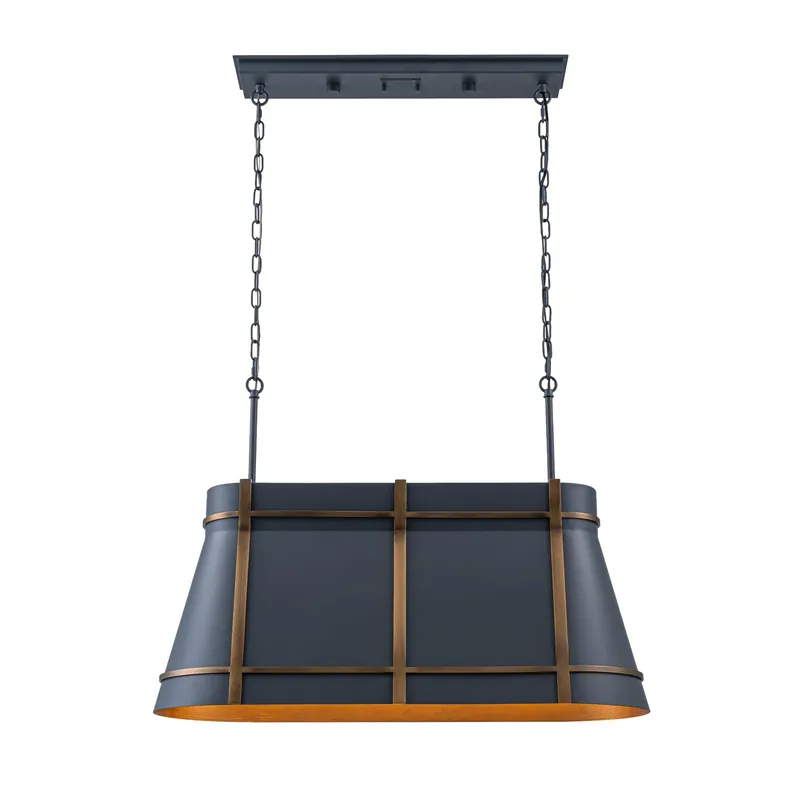 Brasserie 3 Light Linear - Blackened Zinc/Heritage Bronze — Varaluz Lighting LED Linear Lights  