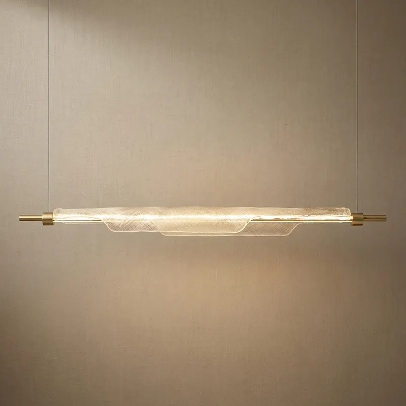 Luce Aurora Glass Linear Chandelier — YIOSI Lamps LED Linear Lights 135.0W 3000K